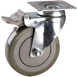 Total Lock Brake with Dual Bánh Nylon<br>尼龍輪 Pedals