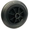 Black Rubber Wheel (Plastic Core)