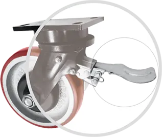 Swivel W/Center Lock Brake